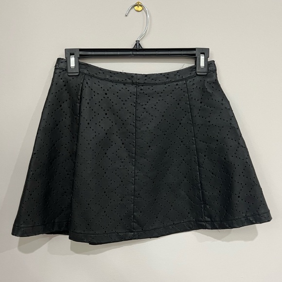 Faux Leather Jessica Simpson Mini Skirt - Picture 1 of 5